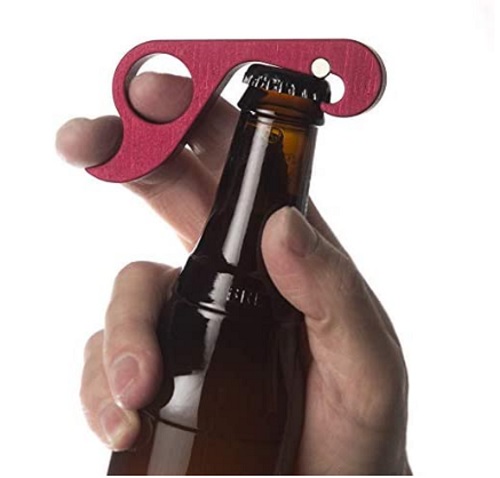bottle opener for one handed operation