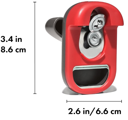 OXO compact can opener and bottle opener for camping